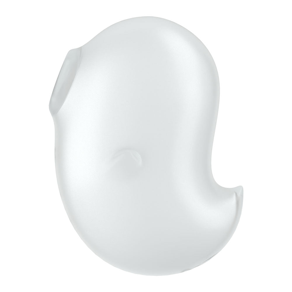Satisfyer Cutie Ghost White White Usb Rechargeable Air Pulse Stimulator