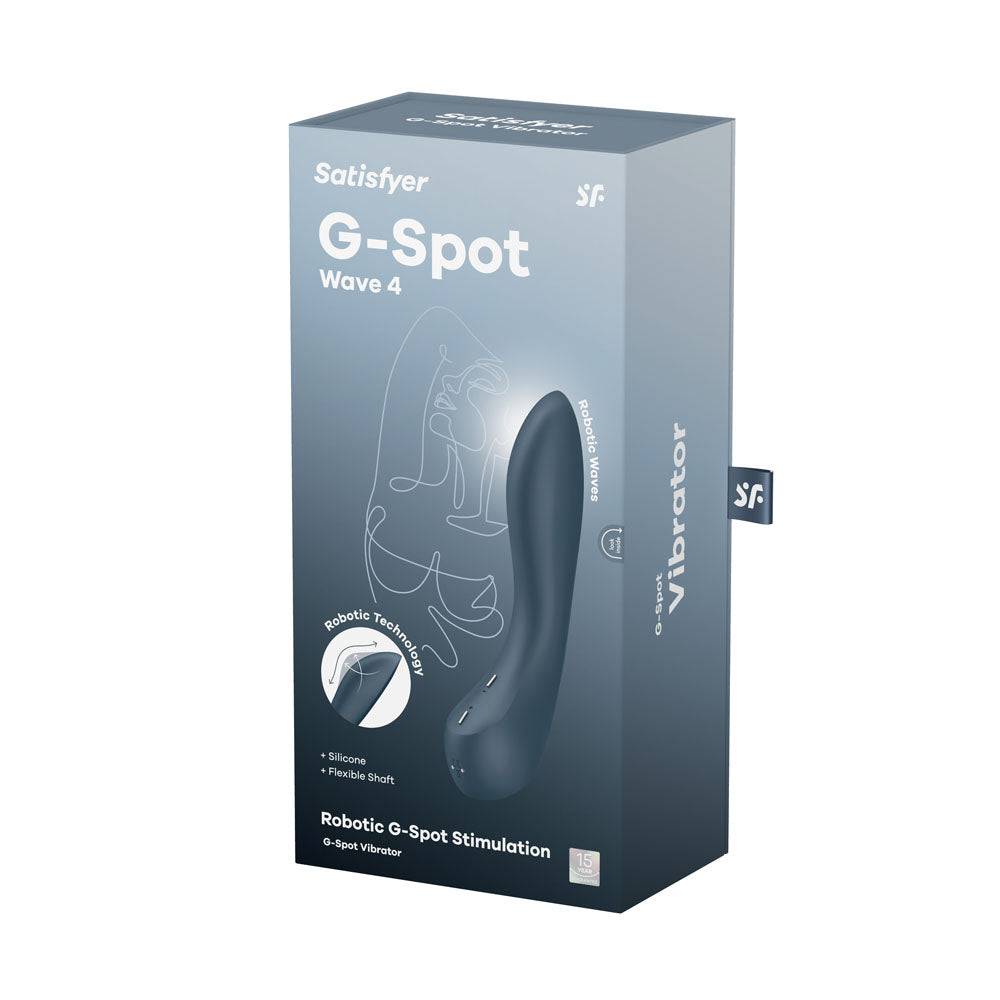 Satisfyer G Spot Wave 4 Dark Blue 21 Cm Usb Rechargeable Vibrator With Robotic G Spot Stimulation
