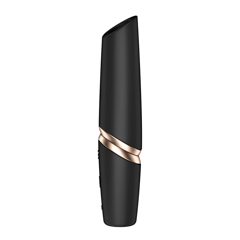 Satisfyer Perfect Kiss Black Usb Rechargeable Air Pulse Stimulator