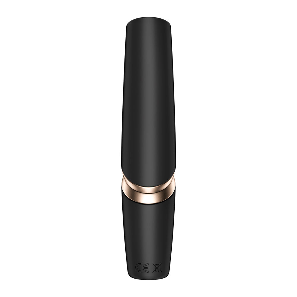 Satisfyer Perfect Kiss Black Usb Rechargeable Air Pulse Stimulator