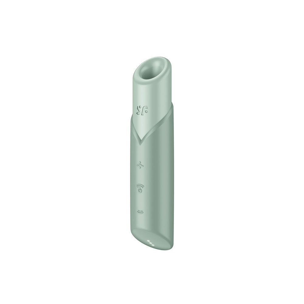 Satisfyer Naughty Kiss Mint Green Usb Rechargeable Air Pulse Stimulator