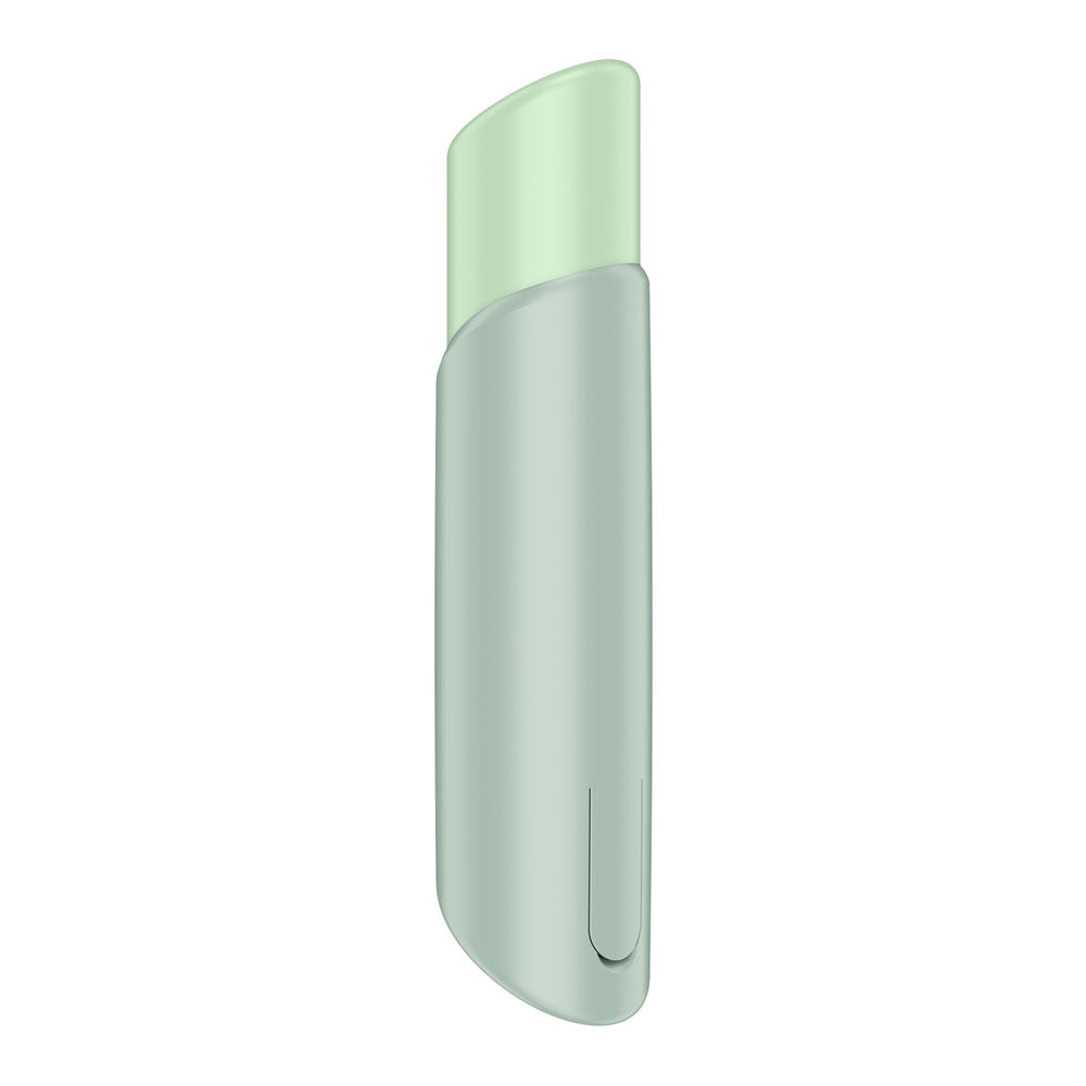 Satisfyer Naughty Kiss Mint Green Usb Rechargeable Air Pulse Stimulator