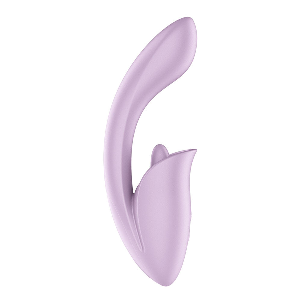 Satisfyer Tongue Expert Violet 18 Cm Usb Rechargeable Vibrator With Flicking Clit Stimulator