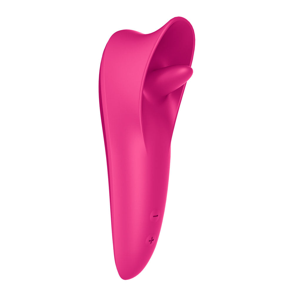 Satisfyer Tongue Master Pink 14.4 Cm Usb Rechargeable Flicking Clitoral Stimulator