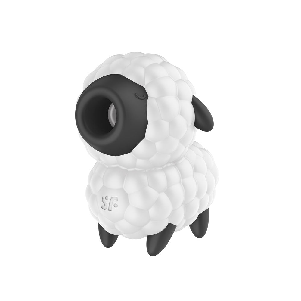 Satisfyer Dreamy Sheep White/Black Usb Rechargeable Vibrating Air Pulse Stimulator