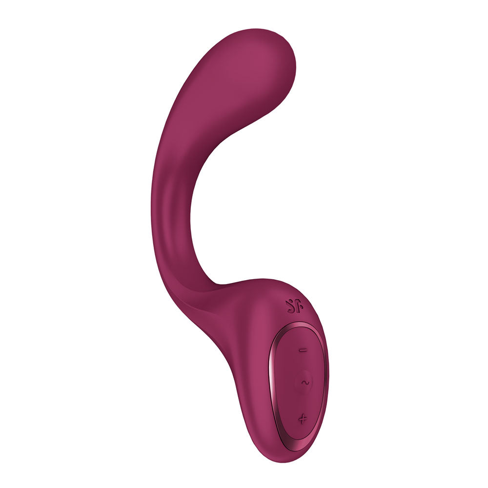 Satisfyer G For Goddess 2 Wine Red Wine Red 18.8 Cm Usb Rechargeable Vibrator With Clit Stim