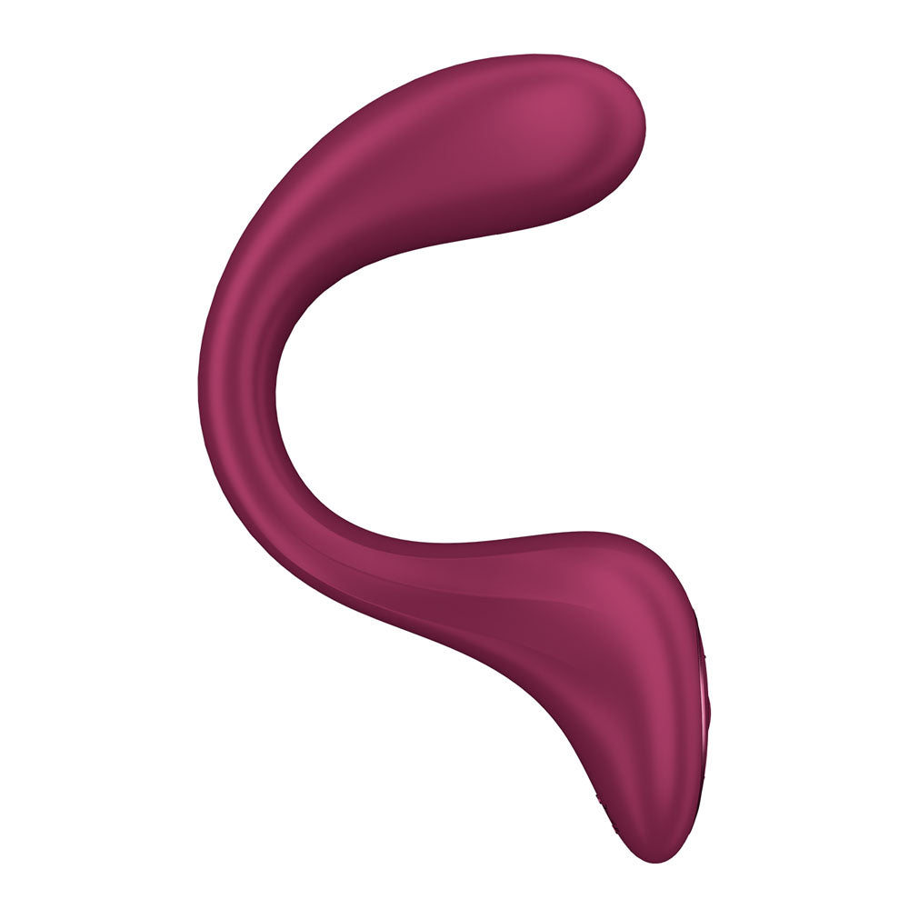 Satisfyer G For Goddess 2 Wine Red Wine Red 18.8 Cm Usb Rechargeable Vibrator With Clit Stim