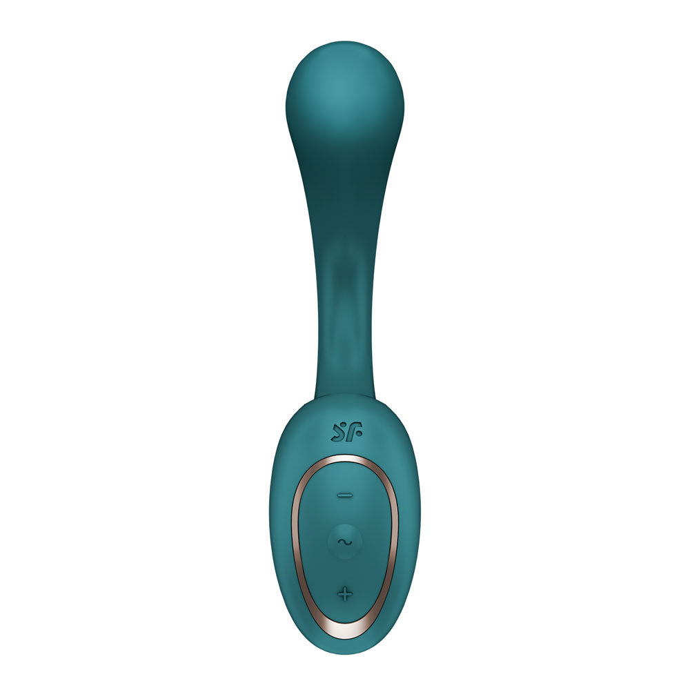 Satisfyer G For Goddess 2 Bottle Green Bottle Green 18.8 Cm Usb Rechargeable Vibrator With Clit Stim