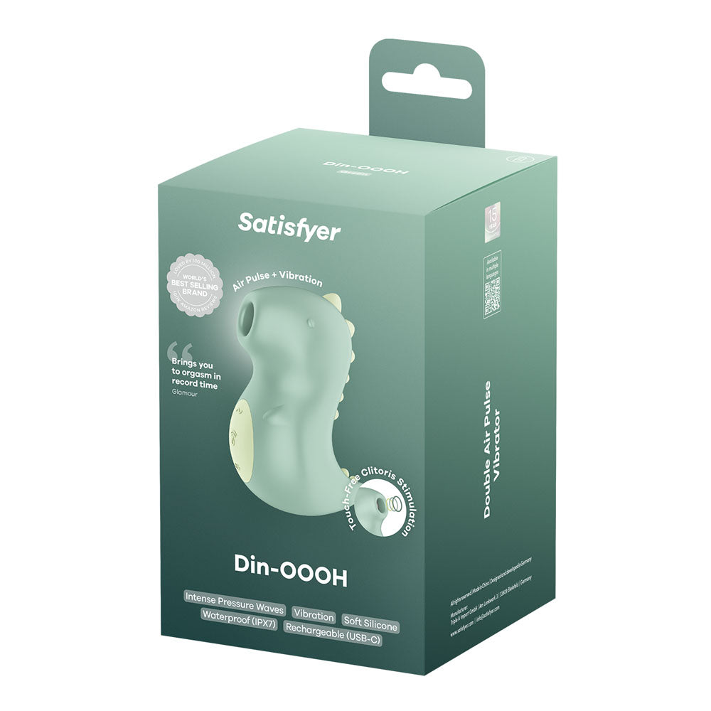 Satisfyer Din Oooh Mint Green Usb Rechargeable Air Pulse Stimulator