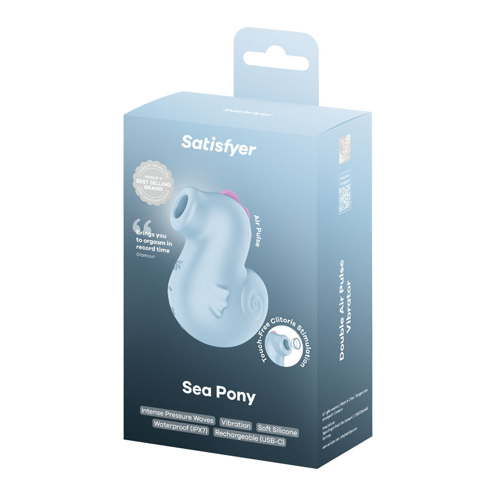 Satisfyer Sea Pony Baby Blue Usb C Rechargeable Air Pulse Stimulator