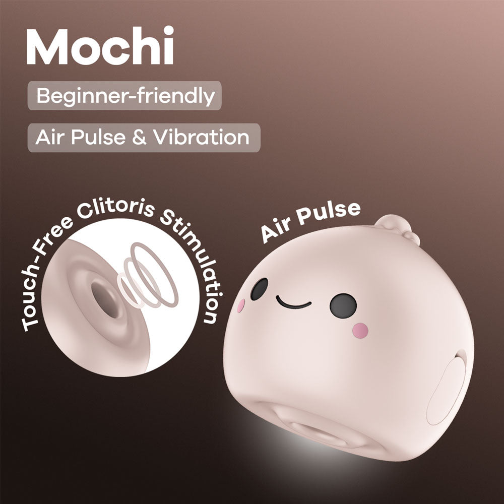 Satisfyer Mochi Beige Beige Usb Rechargeable Air Pulse Stimulator