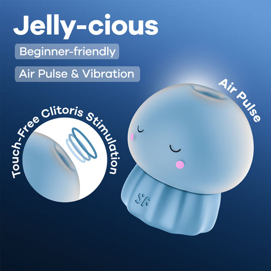 Satisfyer Jelly Cious Blue Usb Rechargeable Air Pulse Stimulator