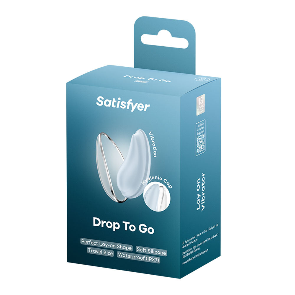 Satisfyer Drop To Go Blue Blue Usb Rechargeable Clitoral Stimulator