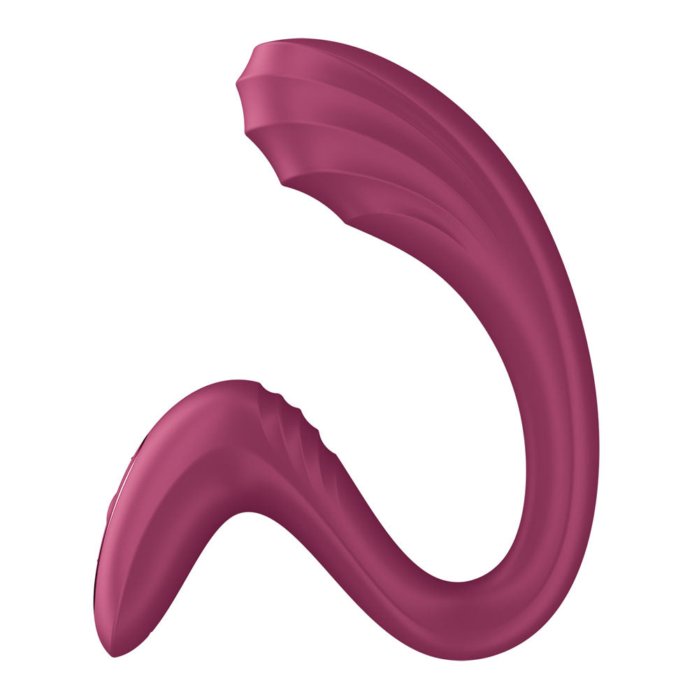 Satisfyer G For Goddess 3 Wine Red Wine Red 16 Cm Usb C Rechargeable Vibrator With Clit Stim