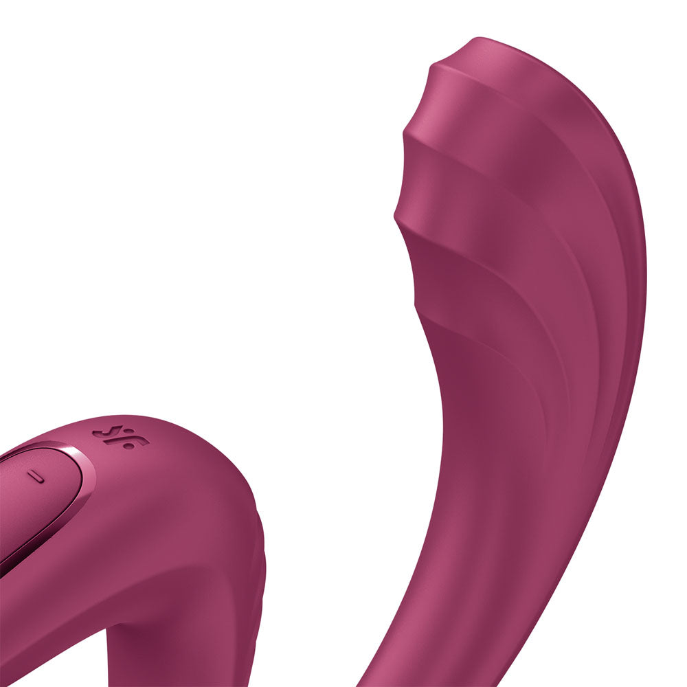 Satisfyer G For Goddess 3 Wine Red Wine Red 16 Cm Usb C Rechargeable Vibrator With Clit Stim