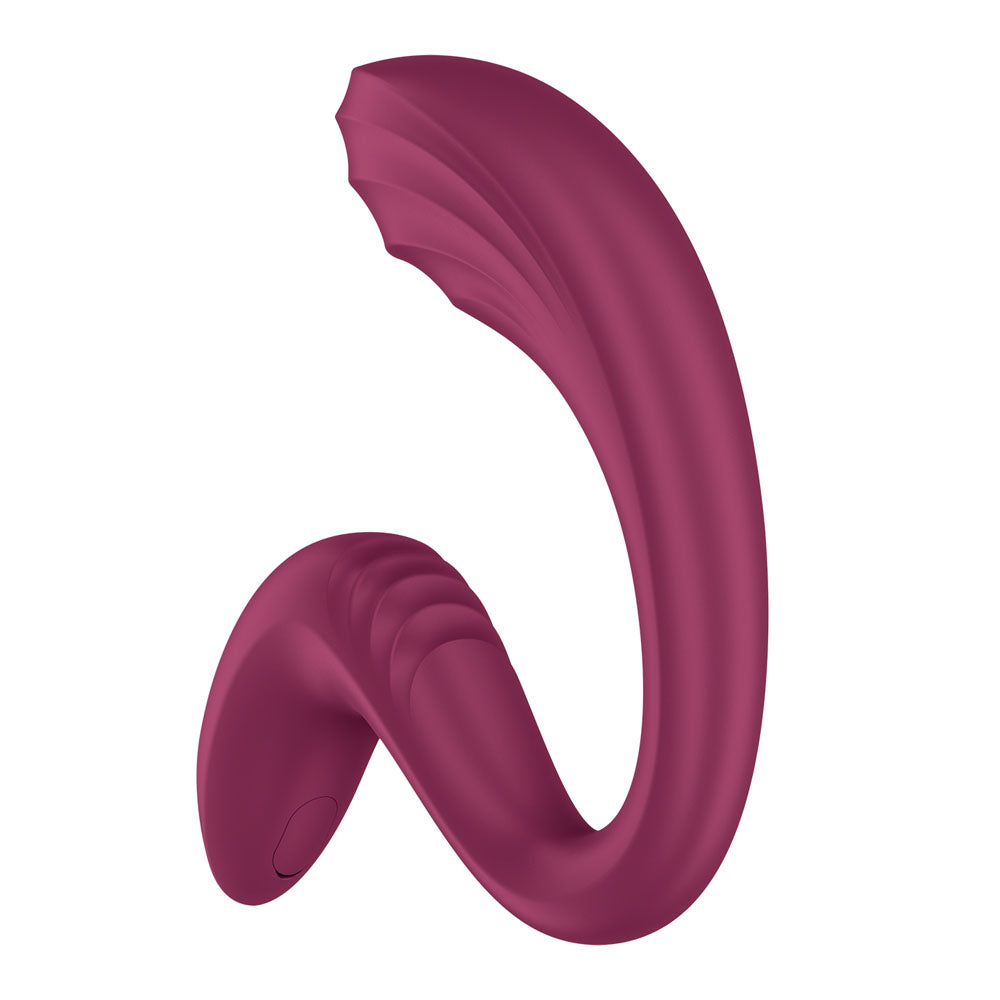Satisfyer G For Goddess 3 Wine Red Wine Red 16 Cm Usb C Rechargeable Vibrator With Clit Stim