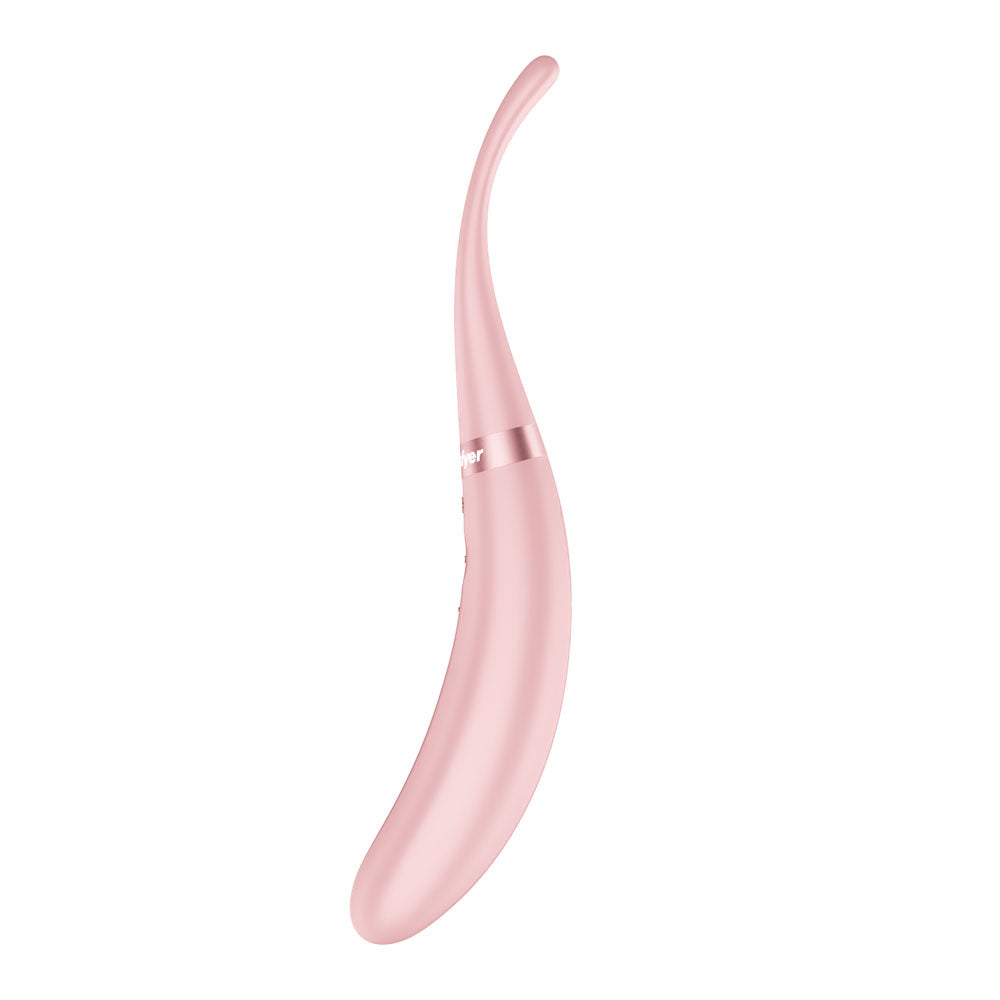 Satisfyer Tip Tease Rose Rose Usb Rechargeable Vibrator With Twirling Tip