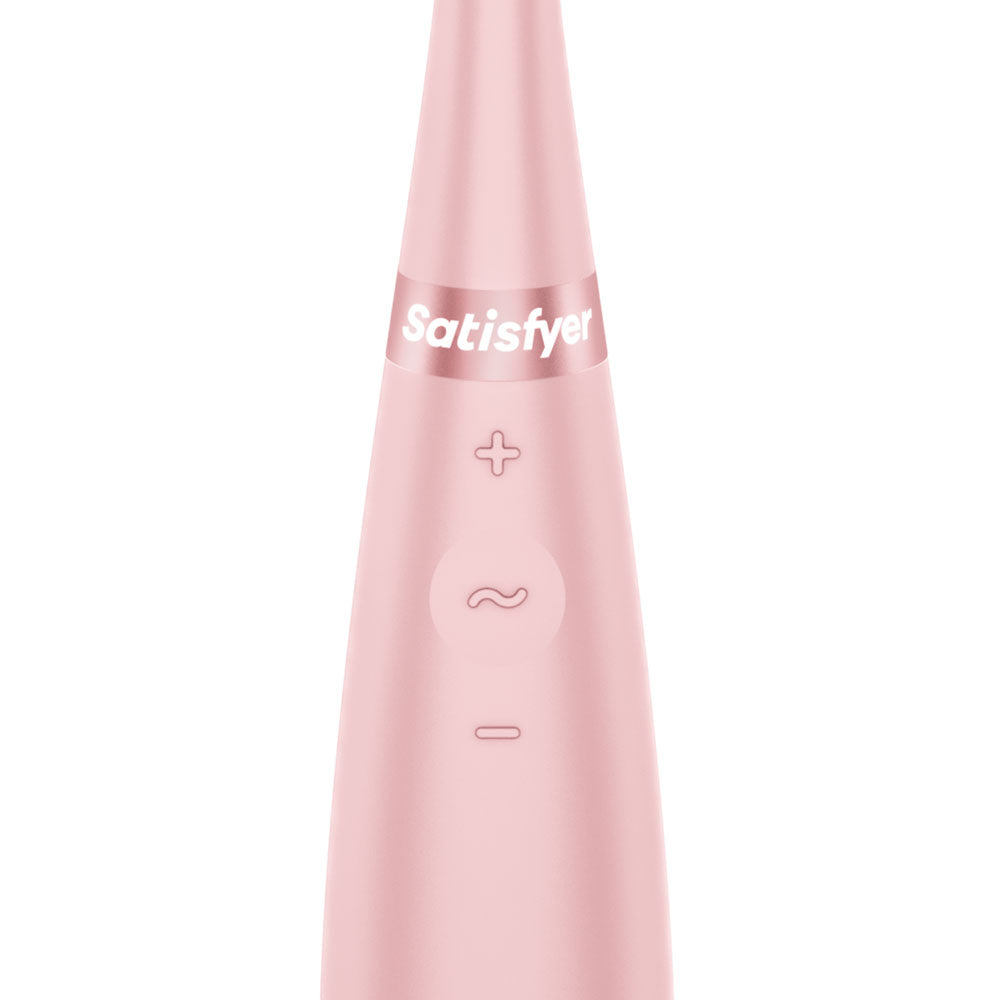 Satisfyer Tip Tease Rose Rose Usb Rechargeable Vibrator With Twirling Tip