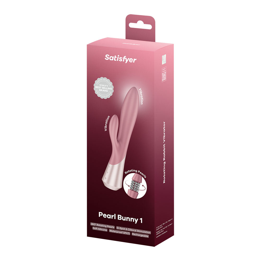 Satisfyer Pearl Bunny 1 Pink 22.3 Cm Usb C Rechargeable Rabbit Vibrator