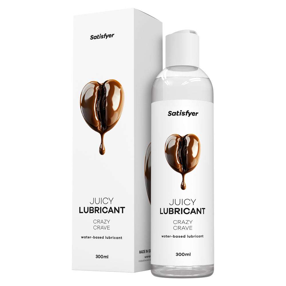 Satisfyer Juicy Lubricant 300 Ml Crazy Crave Coffee Scented Water Based Lubricant 300 Ml Bottle