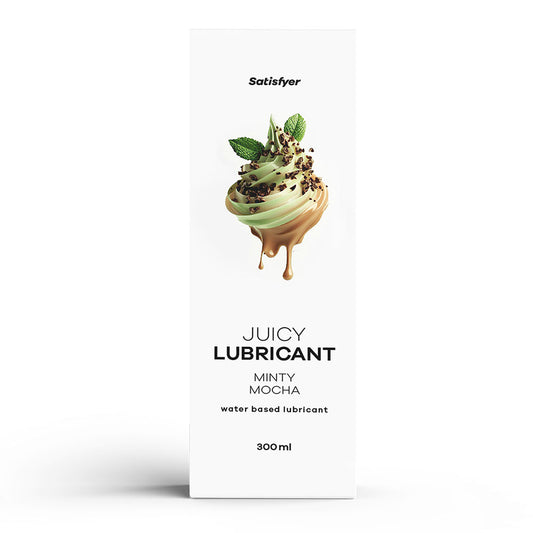 Satisfyer Juicy Lubricant 300 Ml Minty Mocha Mint & Coffee Scented Water Based Lubricant 300 Ml Bottle
