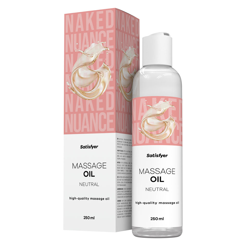 Satisfyer Massage Oil 250 Ml Neutral Unscented Massage Oil 250 Ml Bottle
