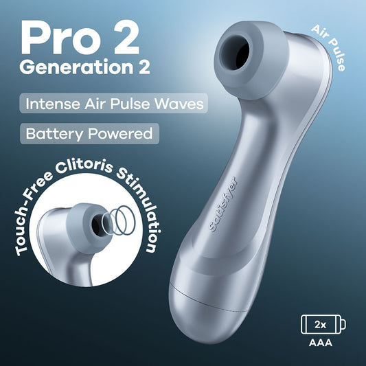 Satisfyer Pro 2 Blue Battery Series Blue Touch Free Clitoral Stimulator