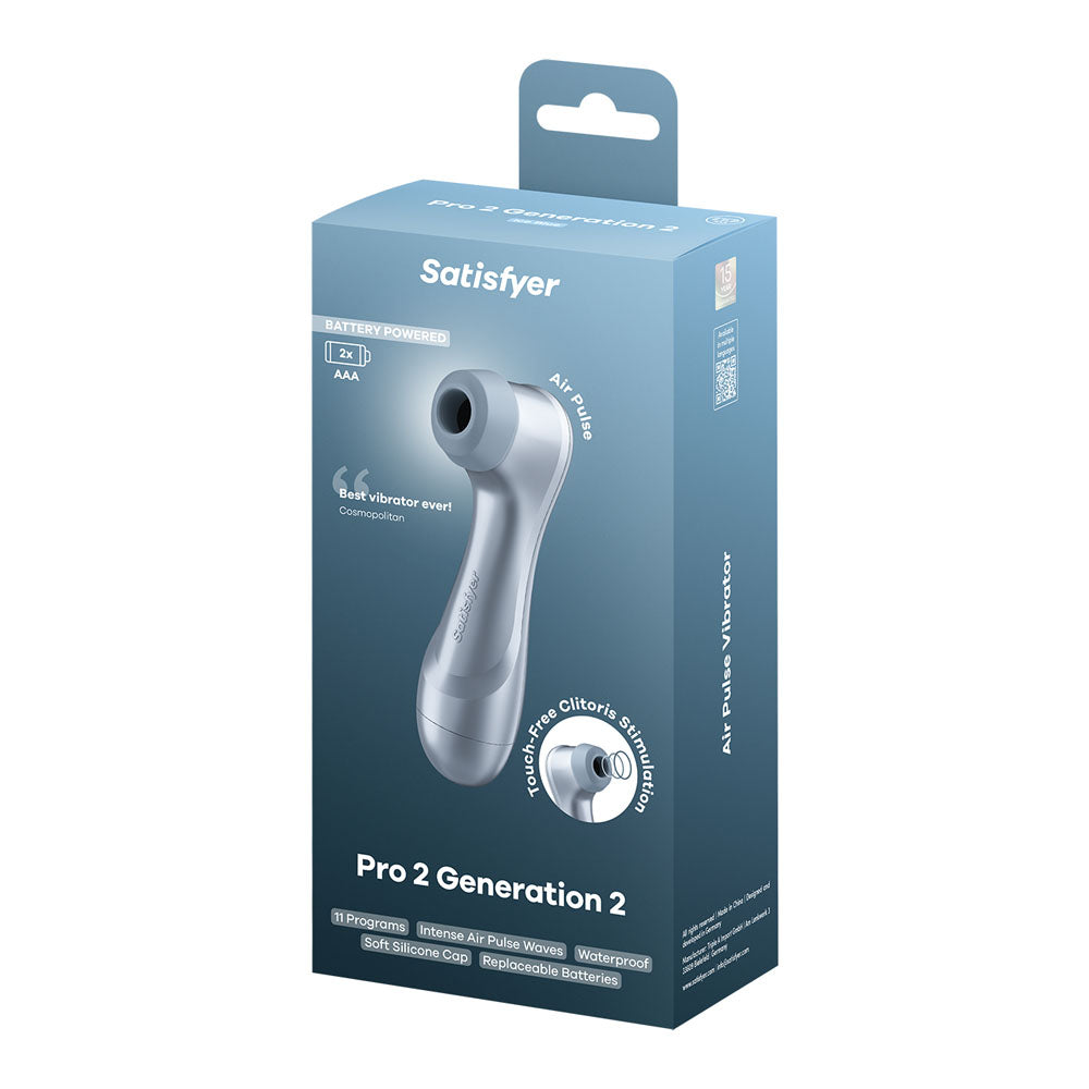 Satisfyer Pro 2 Blue Battery Series Blue Touch Free Clitoral Stimulator