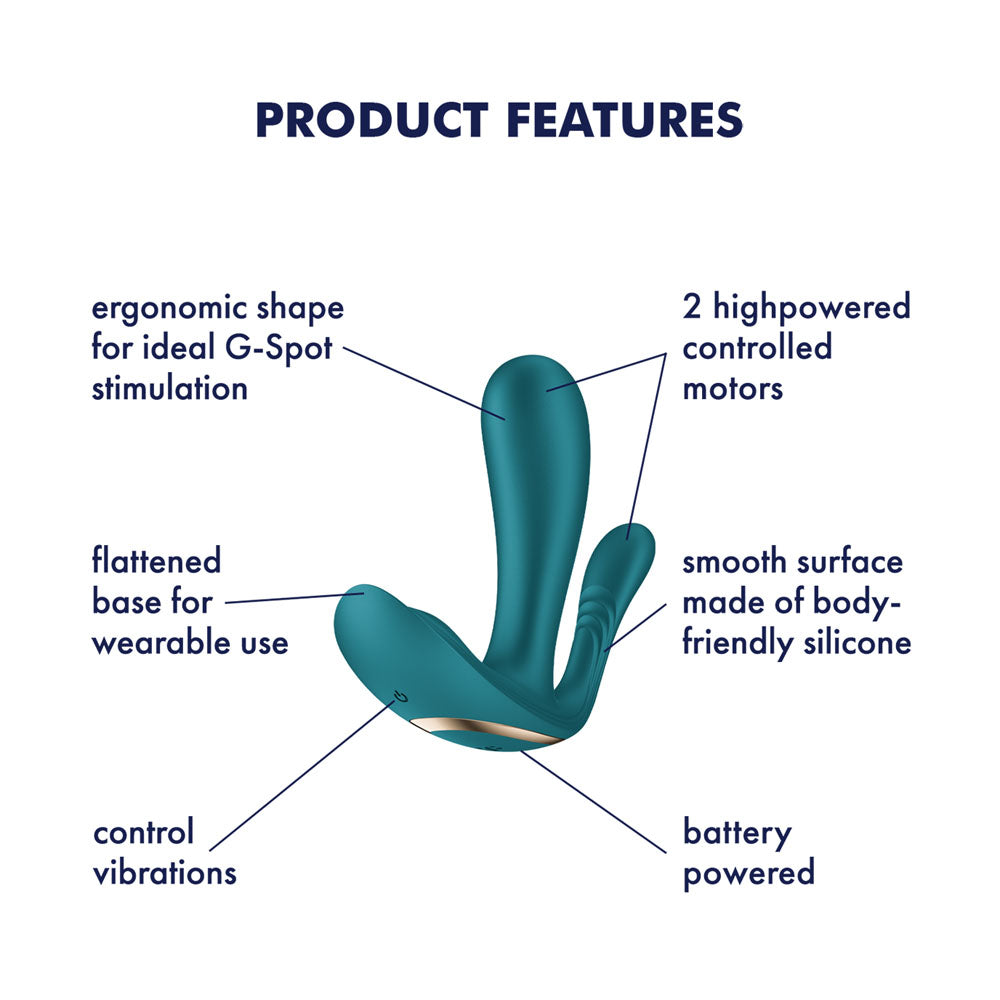 Satisfyer Top Secret + Battery Series Green Wearable Vibrator