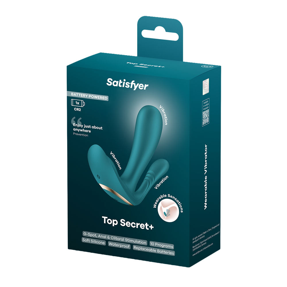 Satisfyer Top Secret + Battery Series Green Wearable Vibrator