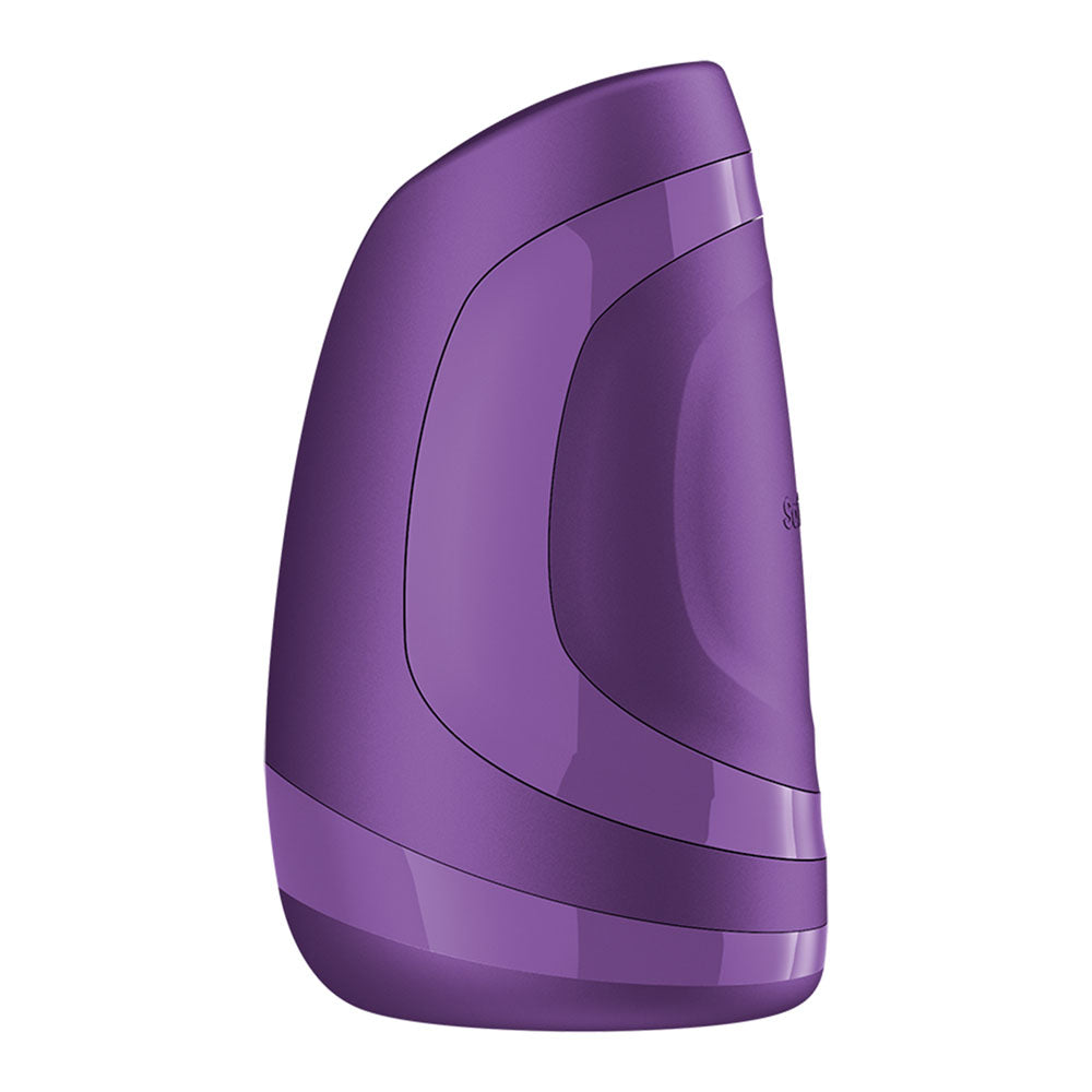 Satisfyer Men Heat Vibration Battery Series Purple Heating And Vibrating Masturbator