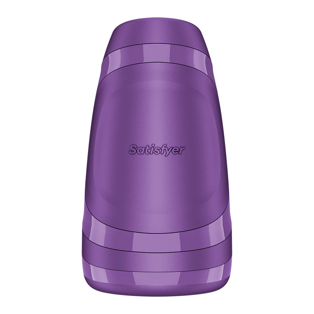 Satisfyer Men Heat Vibration Battery Series Purple Heating And Vibrating Masturbator