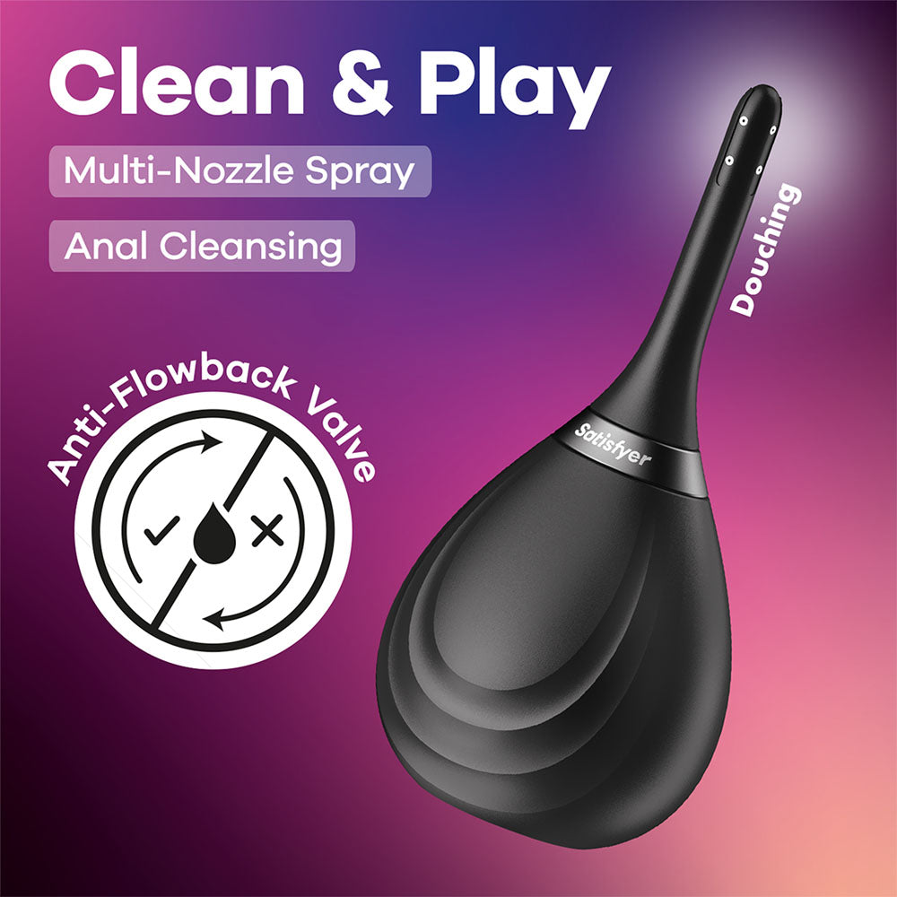 Satisfyer Clean & Play Black Unisex Douche