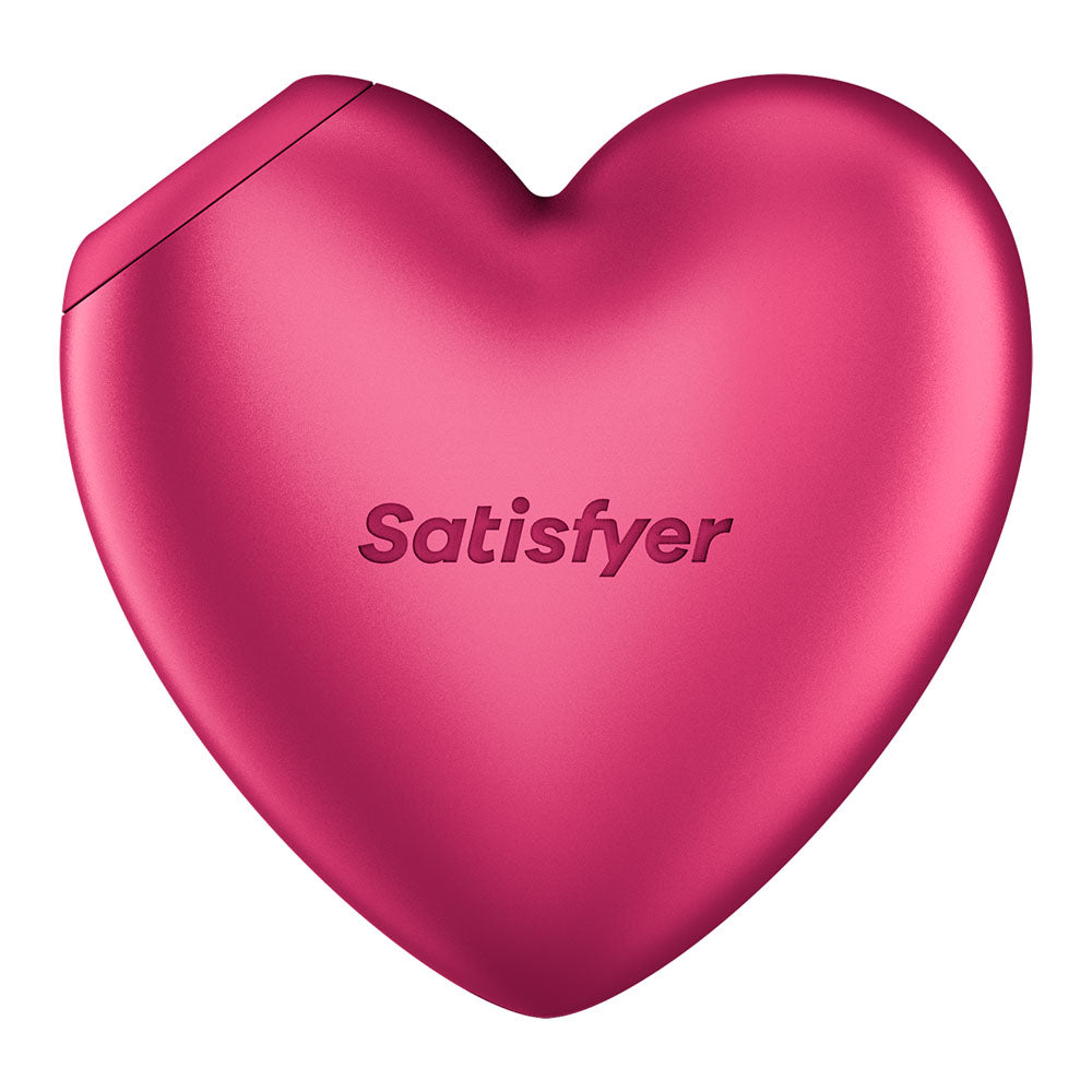 Satisfyer Cutie Heart Battery Operated Pink Air Pulsation Stimulator With Vibration