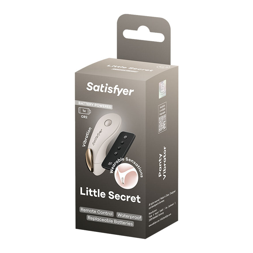 Satisfyer Little Secret Battery Series Beige Panty Vibrator With Remote