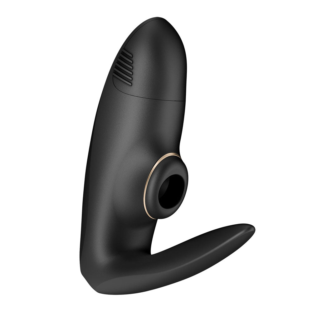 Satisfyer Pro 4 Couples Battery Series Black U Shaped Couples Vibe With Air Pulsation