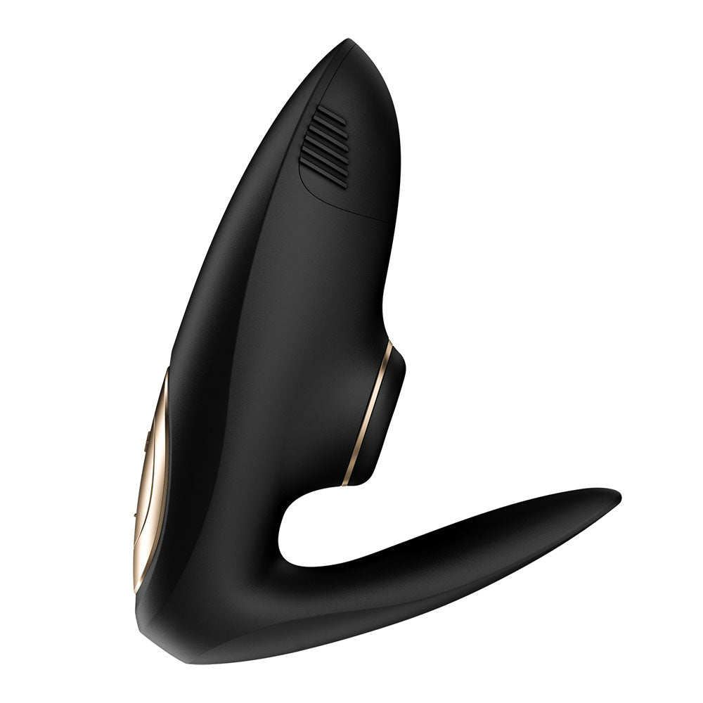 Satisfyer Pro 4 Couples Battery Series Black U Shaped Couples Vibe With Air Pulsation