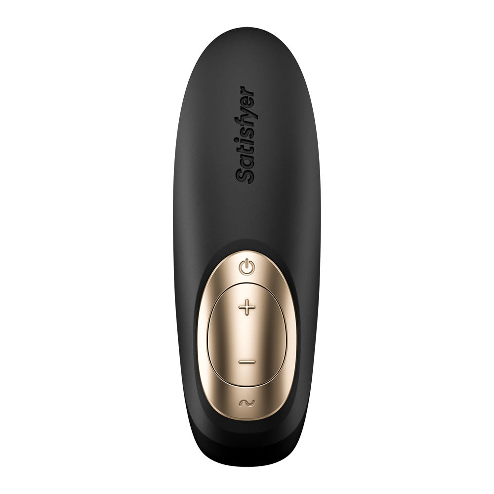 Satisfyer Pro 4 Couples Battery Series Black U Shaped Couples Vibe With Air Pulsation