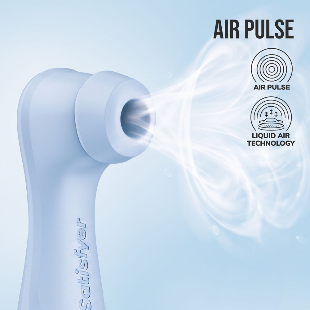Satisfyer Pro 2 Generation 4 Serene Blue Blue Touch Free Usb C Rechargeable Clitoral Stimulator With App Control