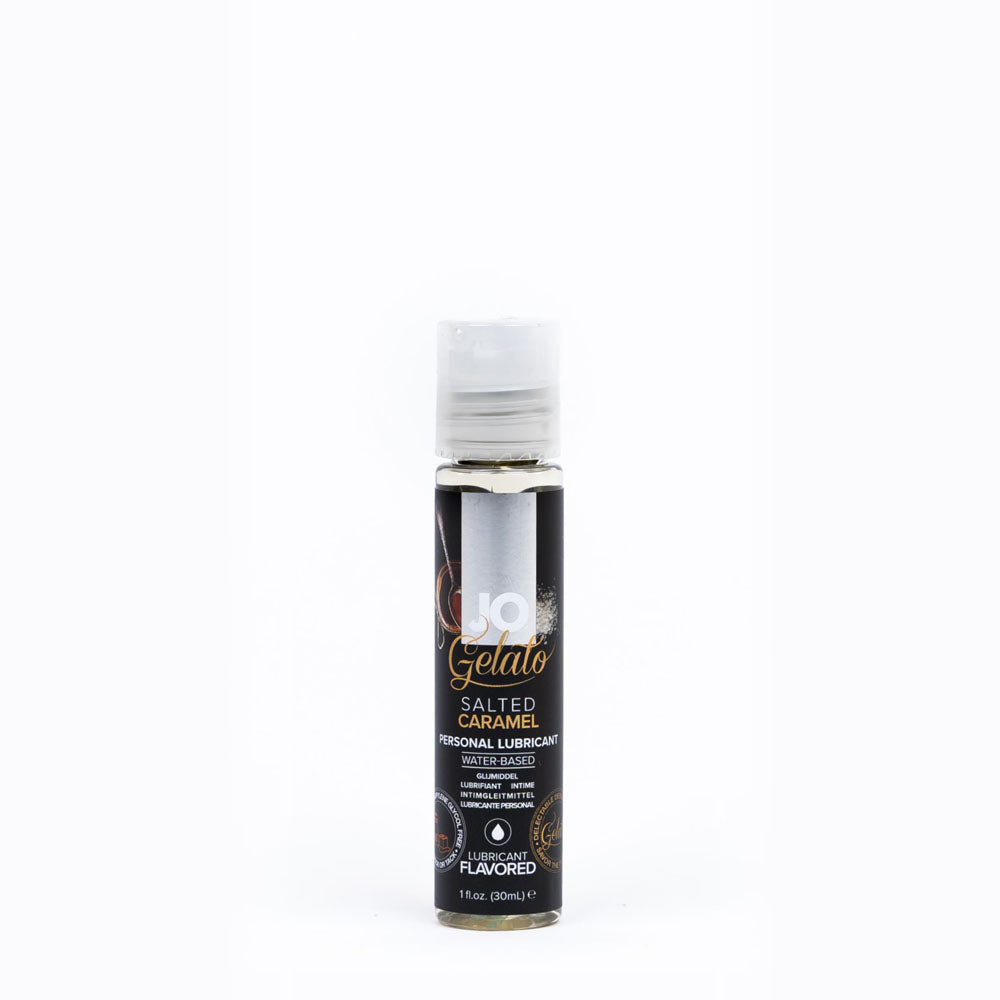 Jo Gelato Salted Caramel Lube 30 M L Salted Caramel Flavoured Water Based Lubricant 30 Ml Bottle