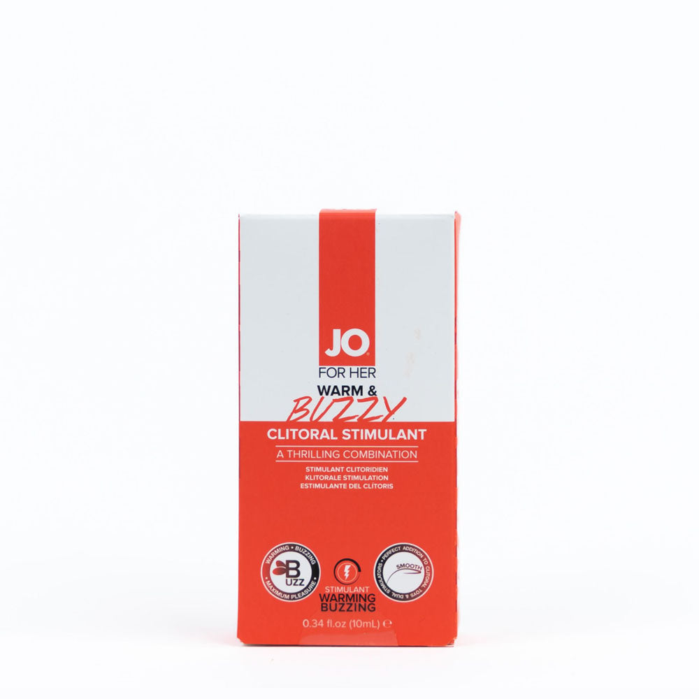 Jo Warm & Buzzy Clitoral Stimulant 10 M L Warming Clitoral Stimulation Gel 10 Ml Tube
