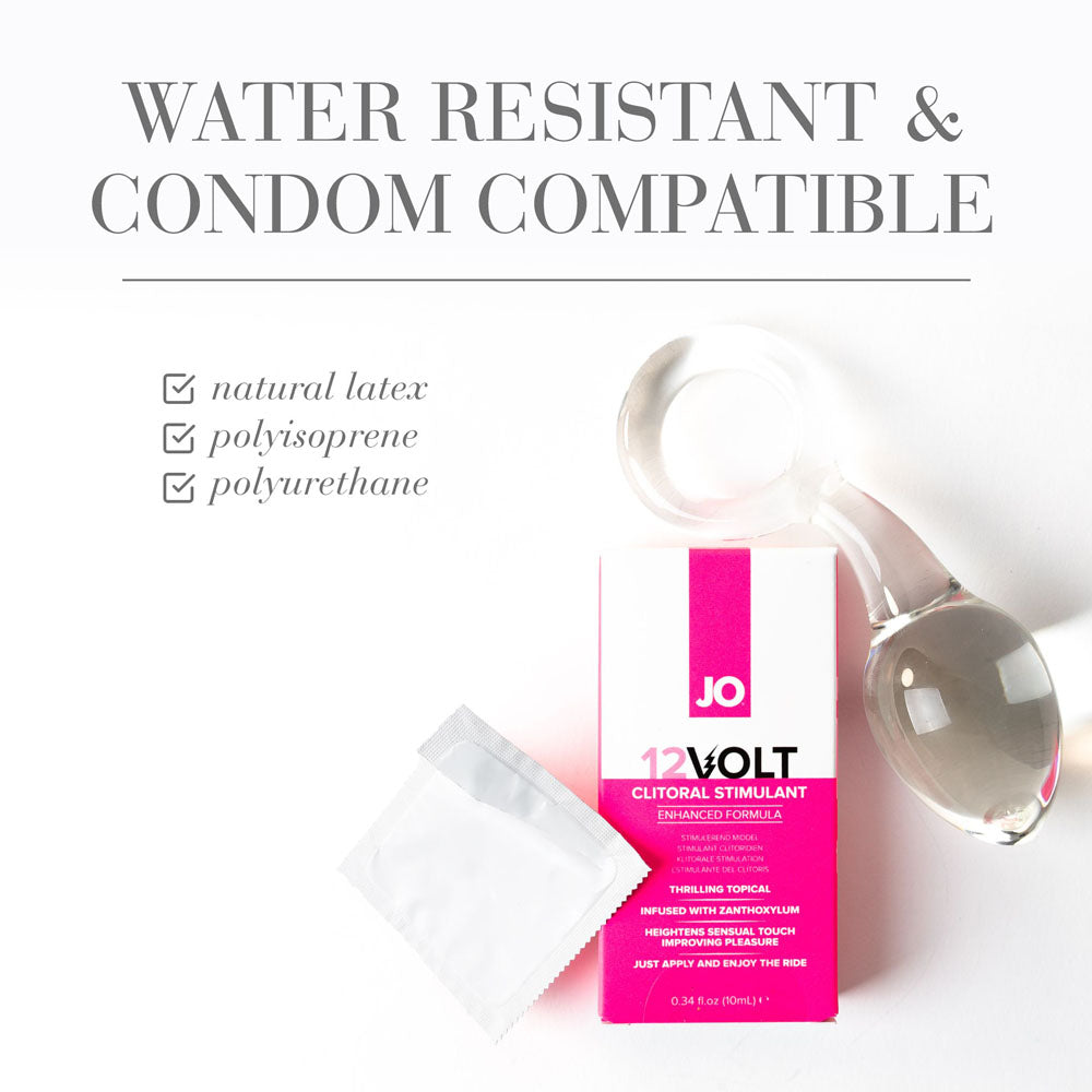 Jo 12 Volt Clitoral Stimulant 10 M L Stimulating Gel For Women 10 Ml Tube
