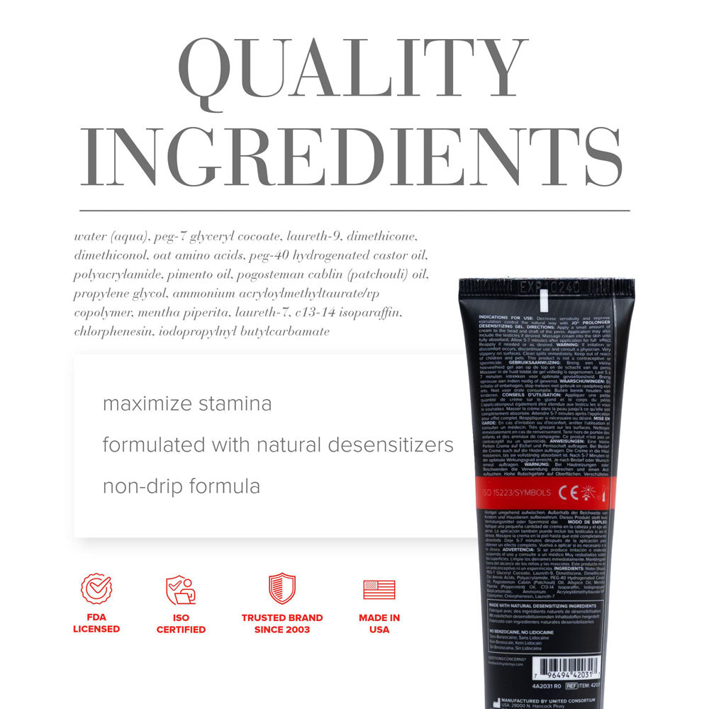 Jo Prolonger Gel 60 M L Penis Desensitising Gel 60 Ml Tube