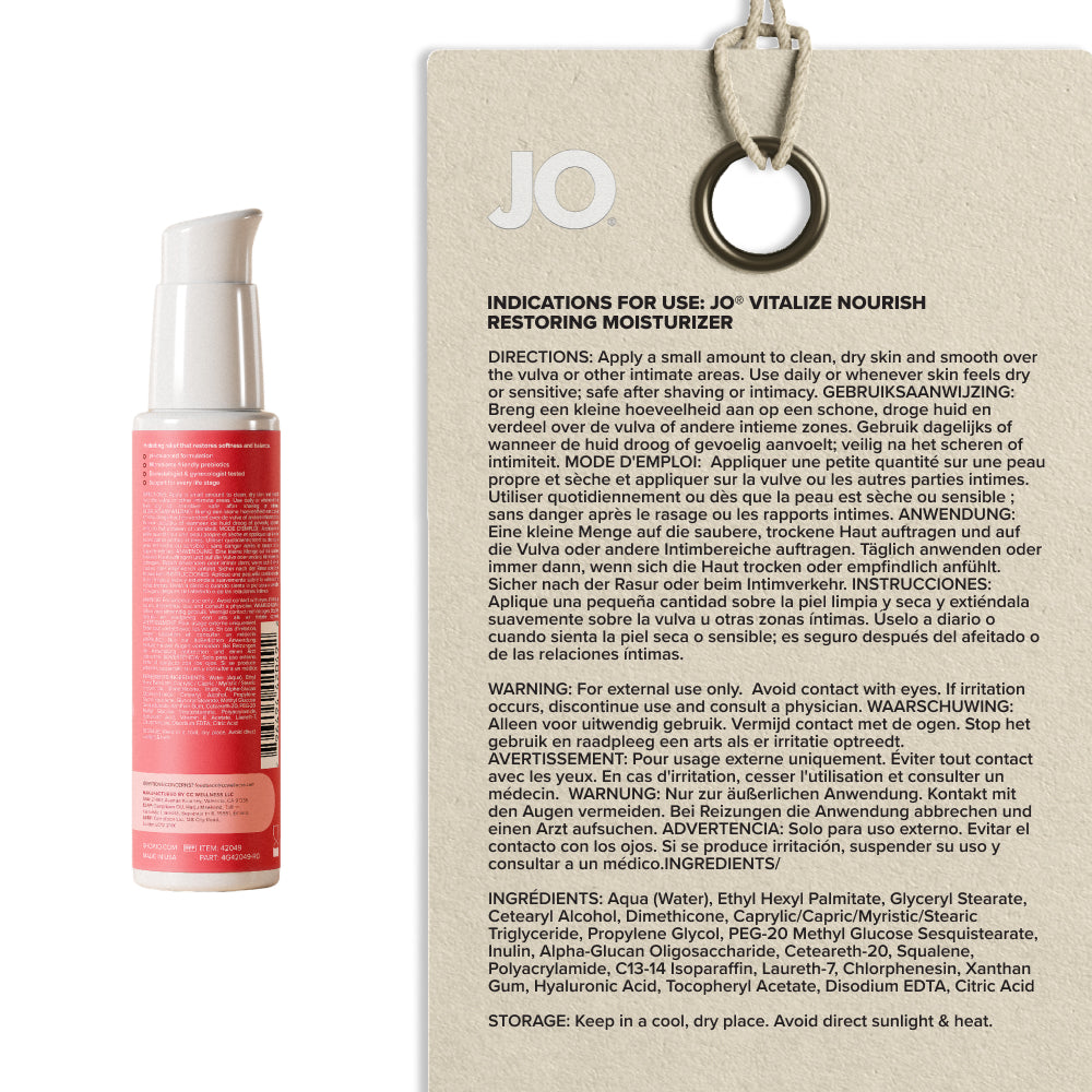 Jo Vitalize Nourish Restoring Moisturiser 60 Ml Bottle