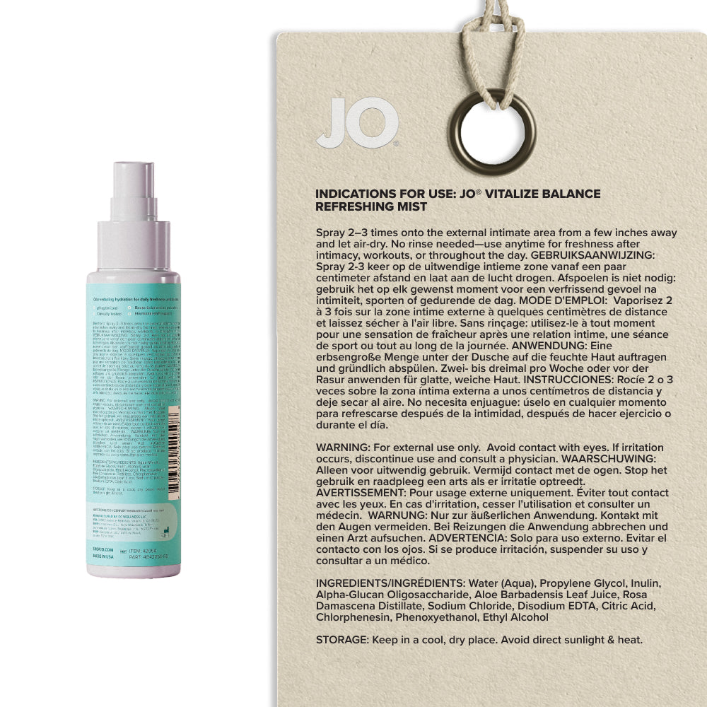 Jo Vitalize Balance Refreshing Mist 60 Ml Bottle