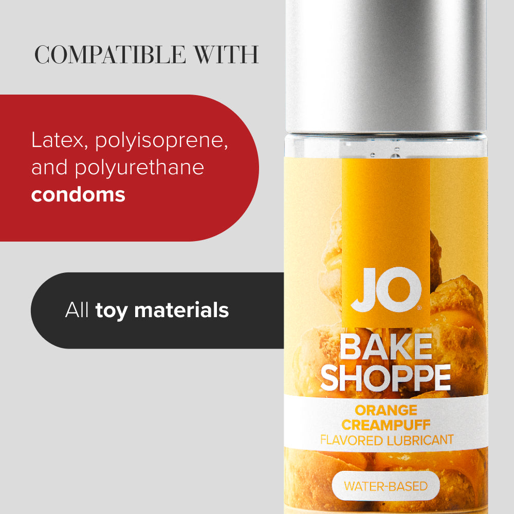 Jo Bake Shoppe Orange Creampuff Orange Creampuff Flavoured Water Based Lubricant 60 Ml Bottle