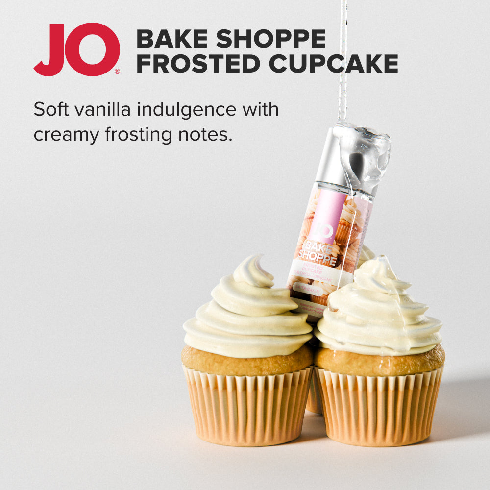 Jo Bake Shoppe Frosted Cupcake Frosted Cupcake Flavoured Water Based Lubricant 60 Ml Bottle