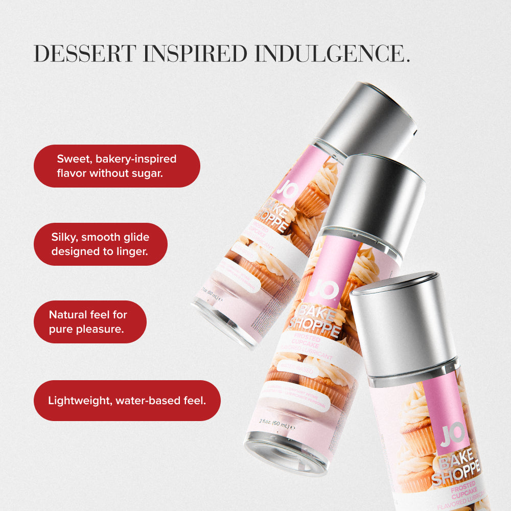 Jo Bake Shoppe Frosted Cupcake Frosted Cupcake Flavoured Water Based Lubricant 60 Ml Bottle