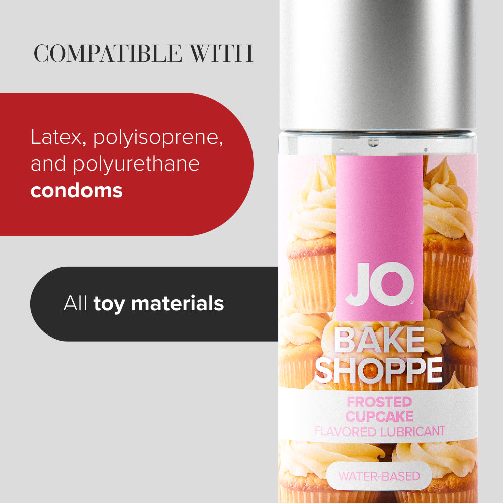 Jo Bake Shoppe Frosted Cupcake Frosted Cupcake Flavoured Water Based Lubricant 60 Ml Bottle