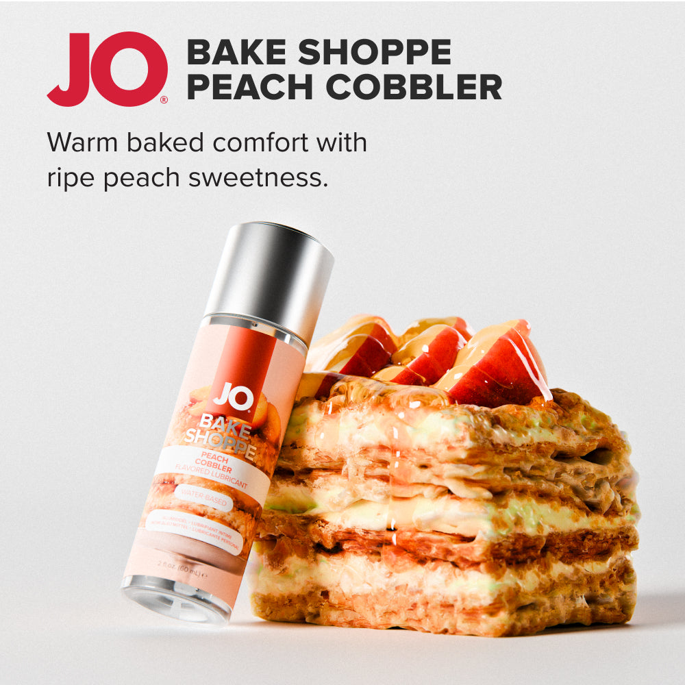 Jo Bake Shoppe Peach Cobbler Peach Cobbler Flavoured Water Based Lubricant 60 Ml Bottle